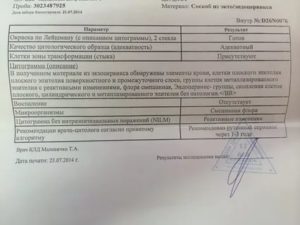 Сколько делается цитология шейки матки в клинике семейного врача