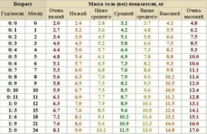 Как прибавляют вес 8 месячные дети