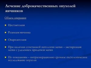 Лечение опухоли яичников препараты