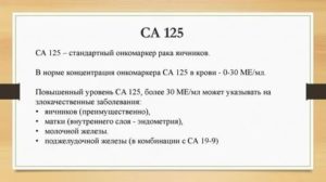 Са-125 при эндометриозе может повышаться до