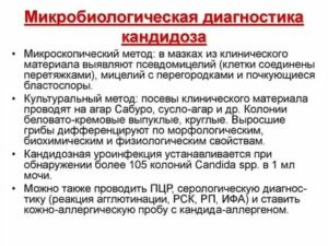 Методы лабораторной диагностики кандидозов