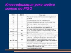 По классификации рака шейки матки figo