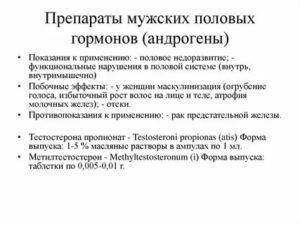 Когда женщинам назначают андрогенные препараты