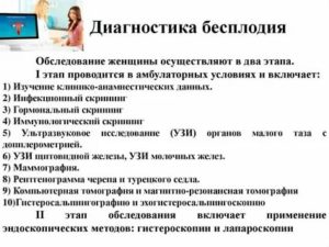 С чего начинать женщине обследование по бесплодию