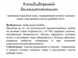 Не могу вылечить кандидозный баланит