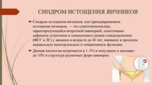 Дюфастон при синдроме истощения яичников