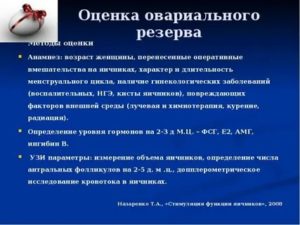 Определение овариального резерва яичников узи