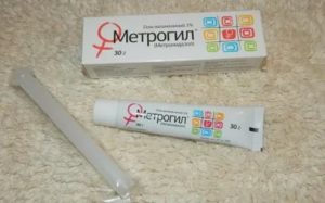 Вагинальный метрогил гель антибиотик или нет