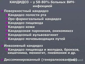 Лечение кандидоза у больных спидом