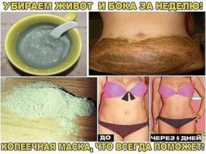 Как убрать низ живота содой