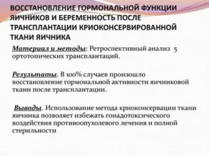 Какие препараты восстанавливают функцию яичников