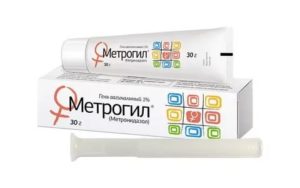 Вагинальный метрогил гель антибиотик или нет