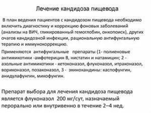 Как правильно принимать флуконазол при кандидозе пищевода