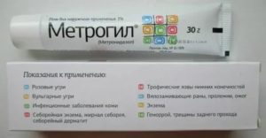 Вагинальный метрогил гель антибиотик или нет
