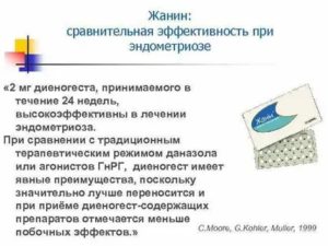 Как долго можно принимать жанин без перерыва при эндометриозе