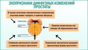 Диффузные и очаговые изменения паренхимы предстательной железы что это такое